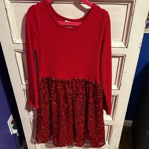 Jumping Beans Vibrant Red Ribbed Top